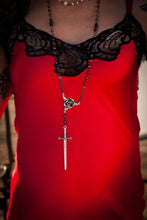 Load image into Gallery viewer, Sword & the Rose-ary Necklaces