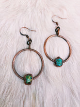 Load image into Gallery viewer, Turquoise Mini Hoops