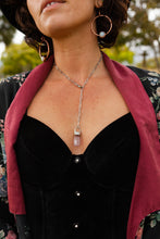 Load image into Gallery viewer, Cross My Heart Kunzite Necklace