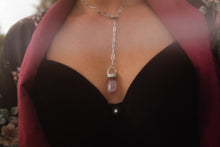 Load image into Gallery viewer, Cross My Heart Kunzite Necklace
