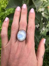 Load image into Gallery viewer, Rainbow Moonstone Cocktail Ring
