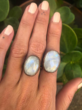 Load image into Gallery viewer, Rainbow Moonstone Cocktail Ring
