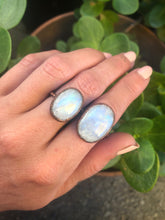 Load image into Gallery viewer, Rainbow Moonstone Cocktail Ring
