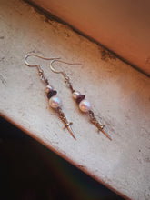 Load image into Gallery viewer, Pearl Dagger Earrings
