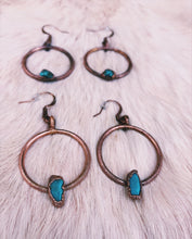 Load image into Gallery viewer, Turquoise Mini Hoops
